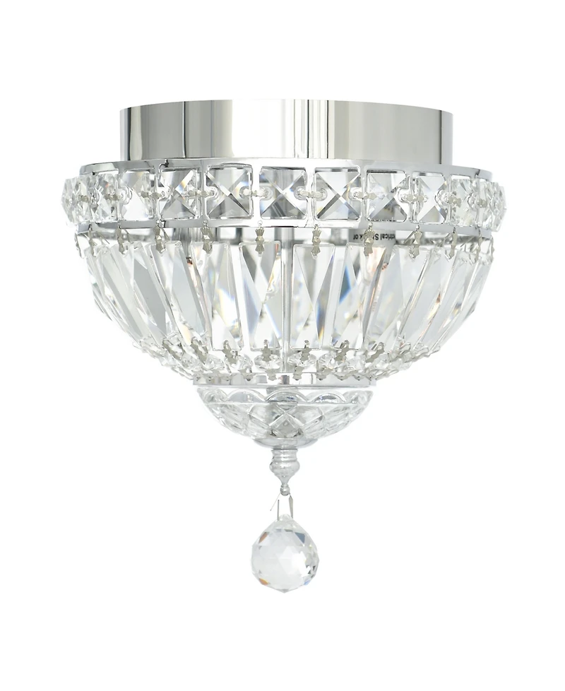 Cwi Lighting 9" Metal Stefania 2 Light Bowl Flush Mount
