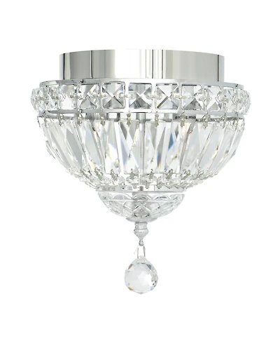 Cwi Lighting 9" Metal Stefania 2 Light Bowl Flush Mount