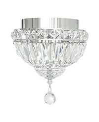 Cwi Lighting 9" Metal Stefania 2 Light Bowl Flush Mount