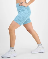 Id Ideology Women's Printed Seamless Bike Shorts, Exclusively at Macy's