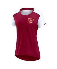 Nike Women's Burgundy Washington Commanders Performance Fashion T-Shirt
