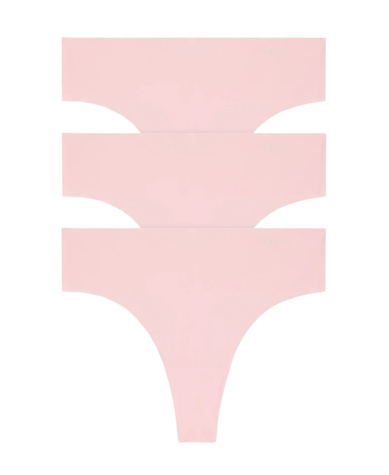 Dkny Women's Litewear Cut Anywear Thong Underwear 3 Pack