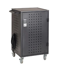 ECR4Kids 30-Bay Charging Cart, Black, 1