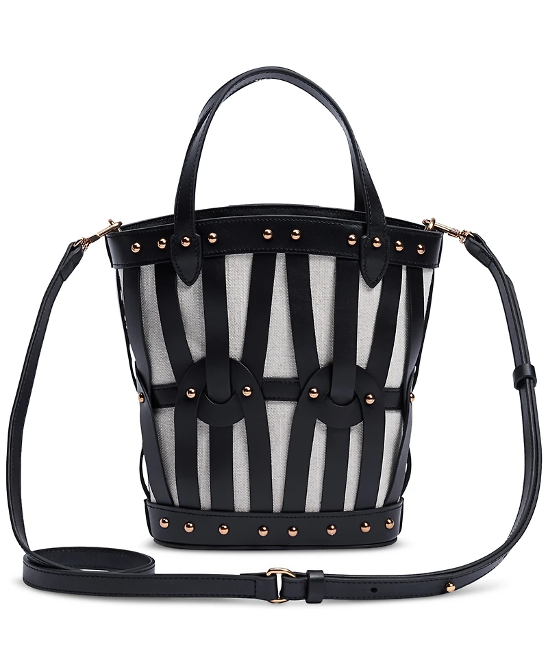 Sam Edelman Bay Medium Dye Cut Leather Fan Tote