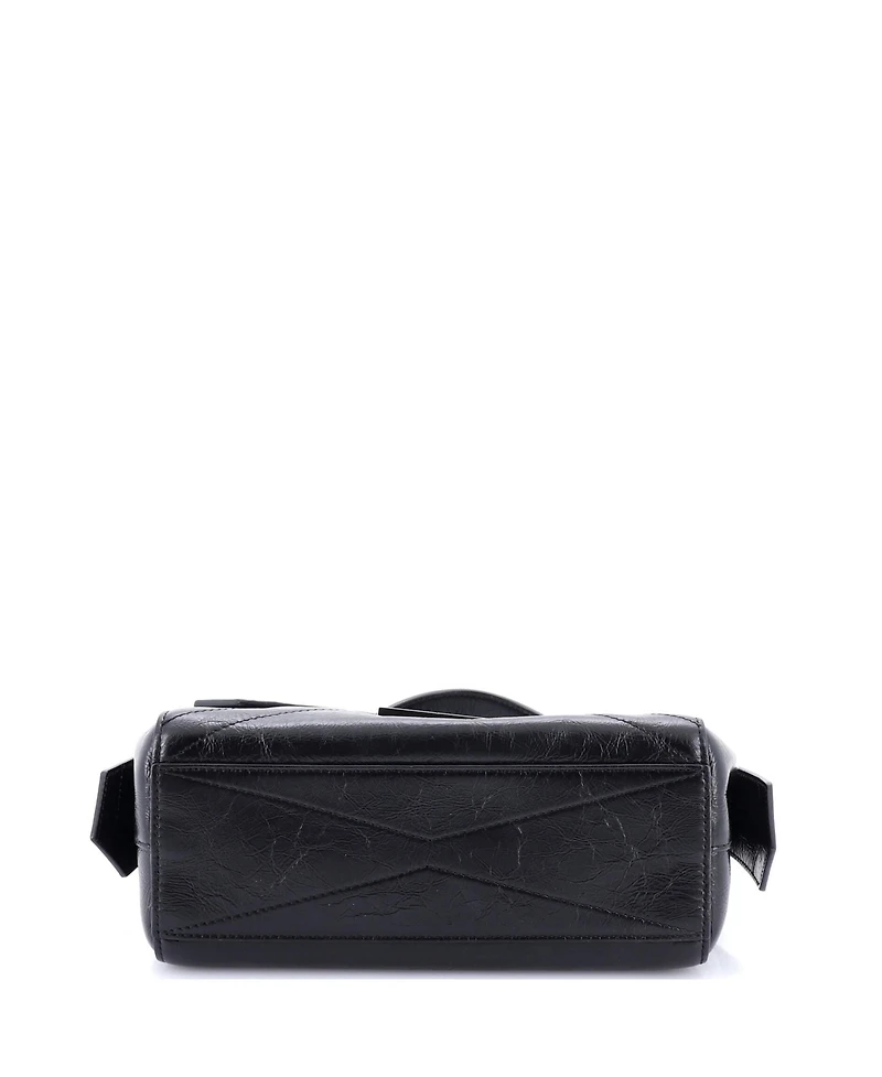 Pre-Owned Givenchy Small Id Flap Bag Crinkled Glazed Leather