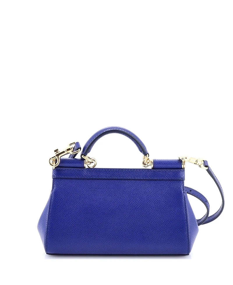 Pre-Owned Dolce & Gabbana Small East West Miss Sicily Bag Leather