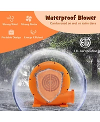 550W Air Blower (0.7HP) for Inflatables with 25 feet Wire and Gfci Plug