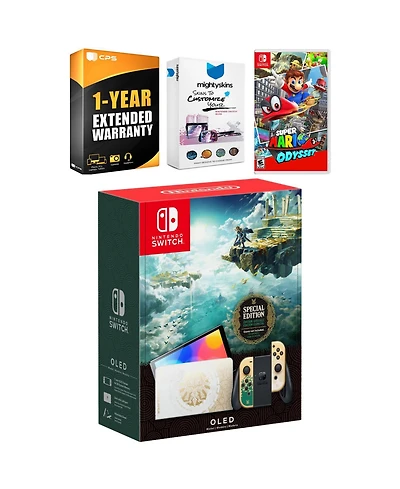 Nintendo Switch Oled Legend of Zelda: Tears of the Kingdom Edition with Super Mario Odyssey