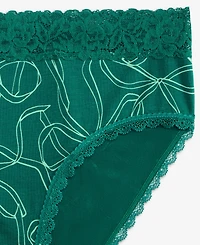 State of Day Women's Cotton Blend Lace-Trim Hipster Underwear, Created for Macy's