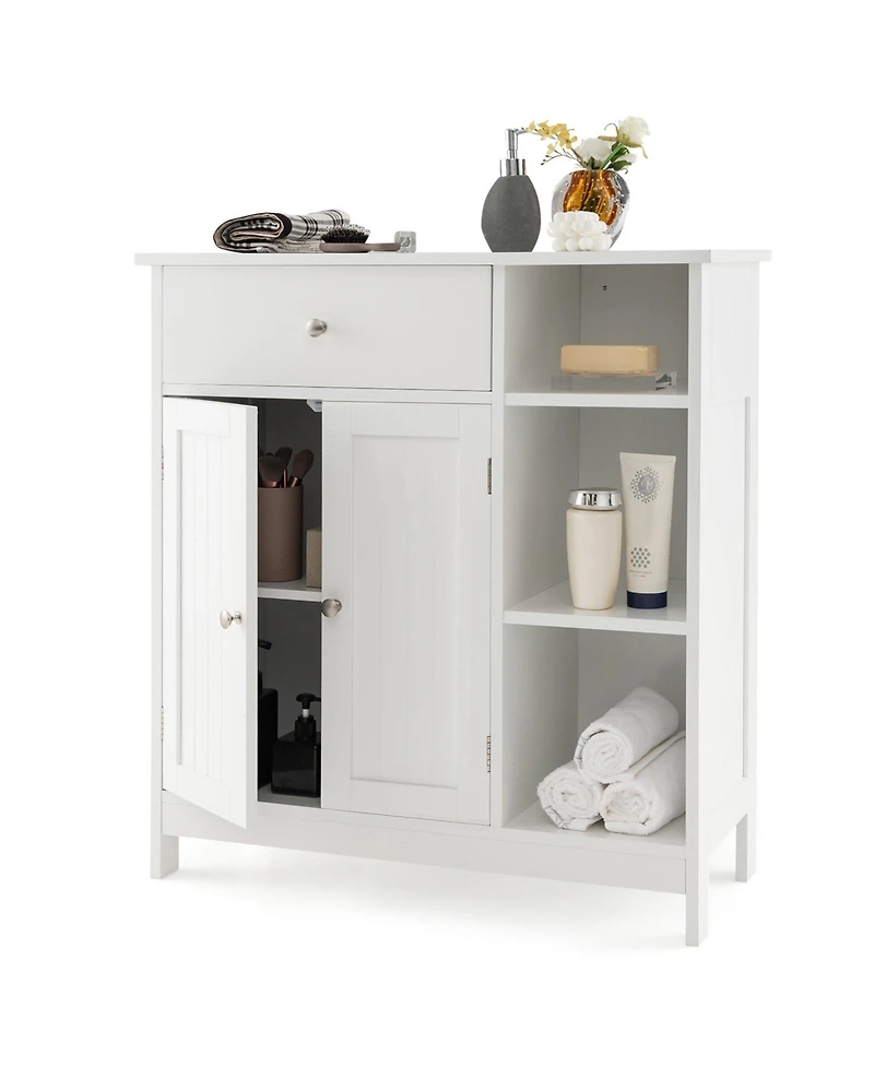 Freestanding Kitchen Cupboard Storage Organizer with 1 Large Drawer