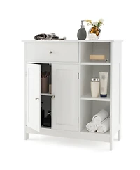 Freestanding Kitchen Cupboard Storage Organizer with 1 Large Drawer