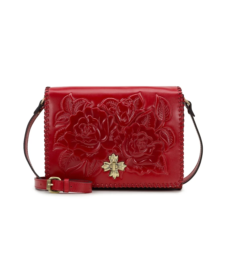 Patricia Nash Mabilia Leather Flap Crossbody