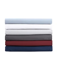 Nautica Solid Cotton Percale -Piece Sheet Set