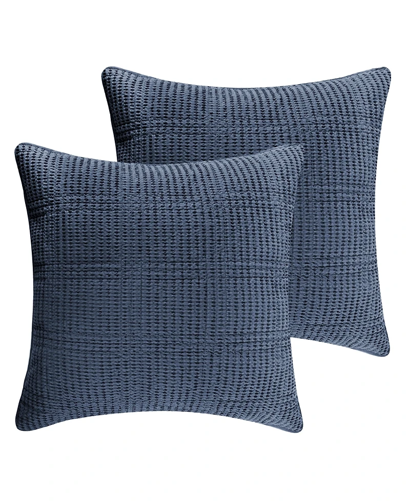 Levtex Cloud Waffle Quilted 2-Pc. Sham Set, European