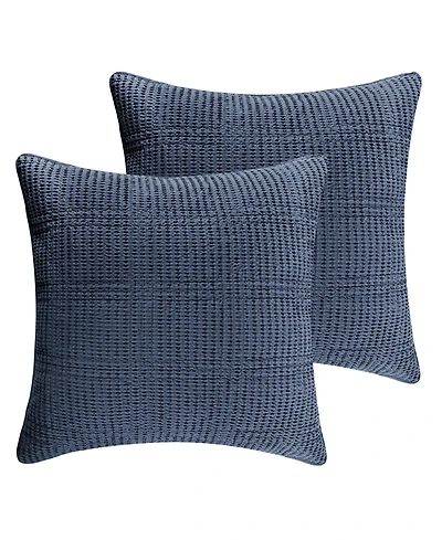 Levtex Cloud Waffle Quilted 2-Pc. Sham Set, European