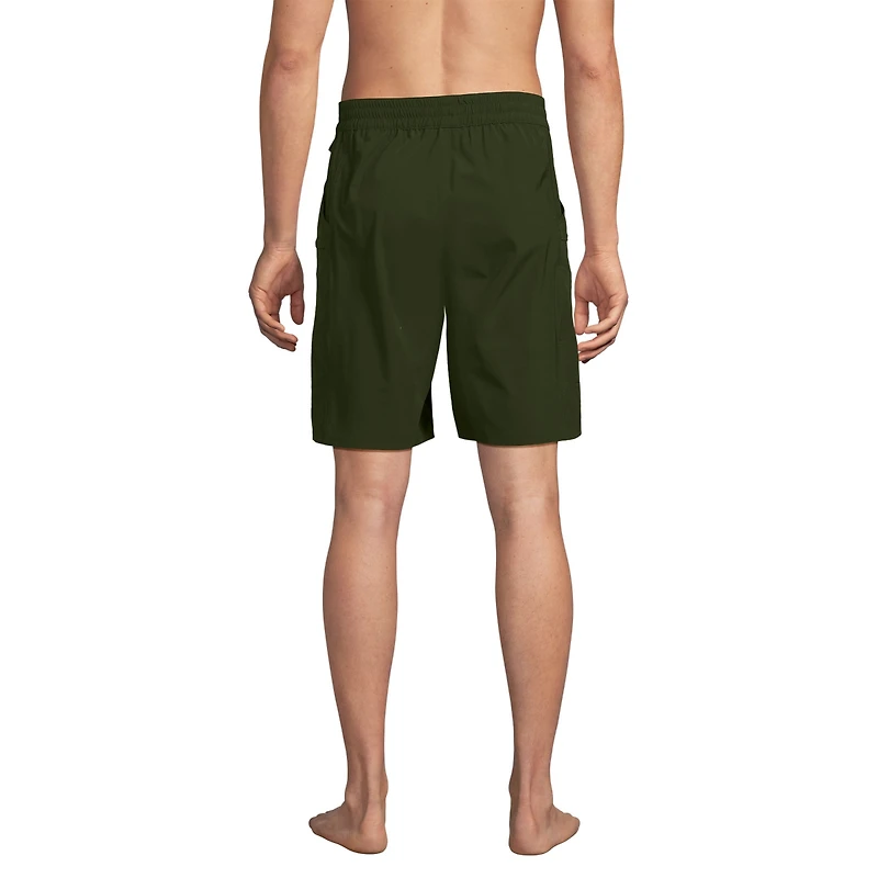 Lands' End Men's 9 Inch Packable Cargo Swim Shorts