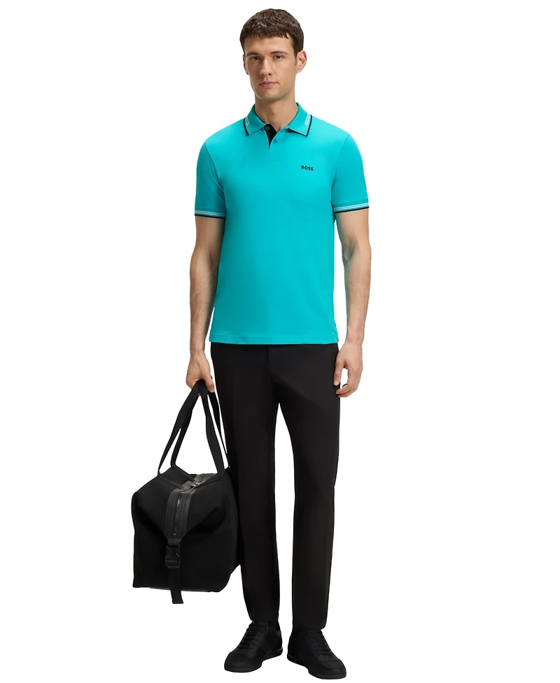 Boss by Hugo Men's Stretch-Cotton Slim-Fit Polo Shirt