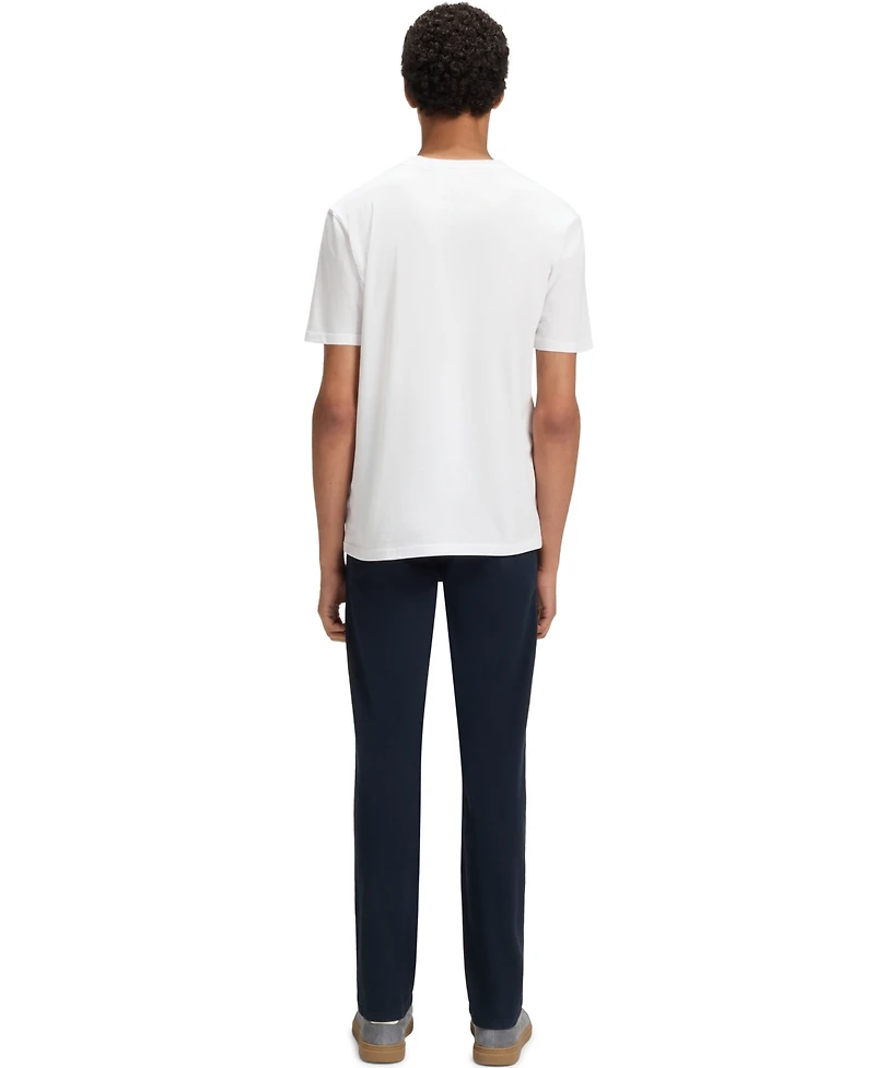Boss by Hugo Men's Rubber-Print Cotton-Jersey T-Shirt