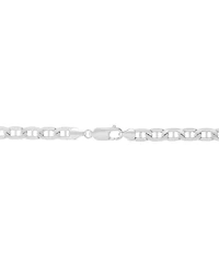 Lightweight Polished Mariner Link 22" Chain Necklace (5.5MM) in 14k White Gold