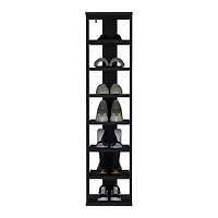 Glacier Shoe Rack, 7 Shelves, White