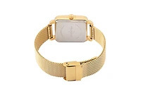 Peugeot Women's 35x30mm 14K Gold Plated Square Dress Watch