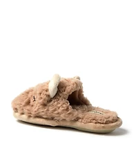Dearfoams Kids Holiday Christmas Reindeer Scuff Slipper