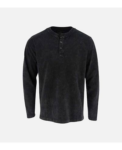 Thorogood Big & Tall Men's Heavyweight Vintage Wash Long Sleeve Henley