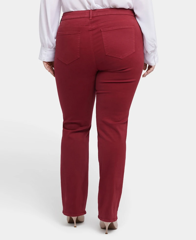 Nydj Plus Size Marilyn Straight Pull On Jeans