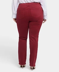 Nydj Plus Size Marilyn Straight Pull On Jeans