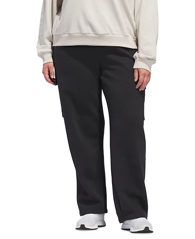 adidas Plus Essentials Fleece Logo Cargo Pants