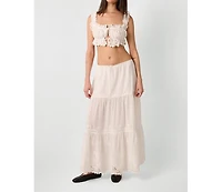 WeWoreWhat Women's Midi Pull On Skirt