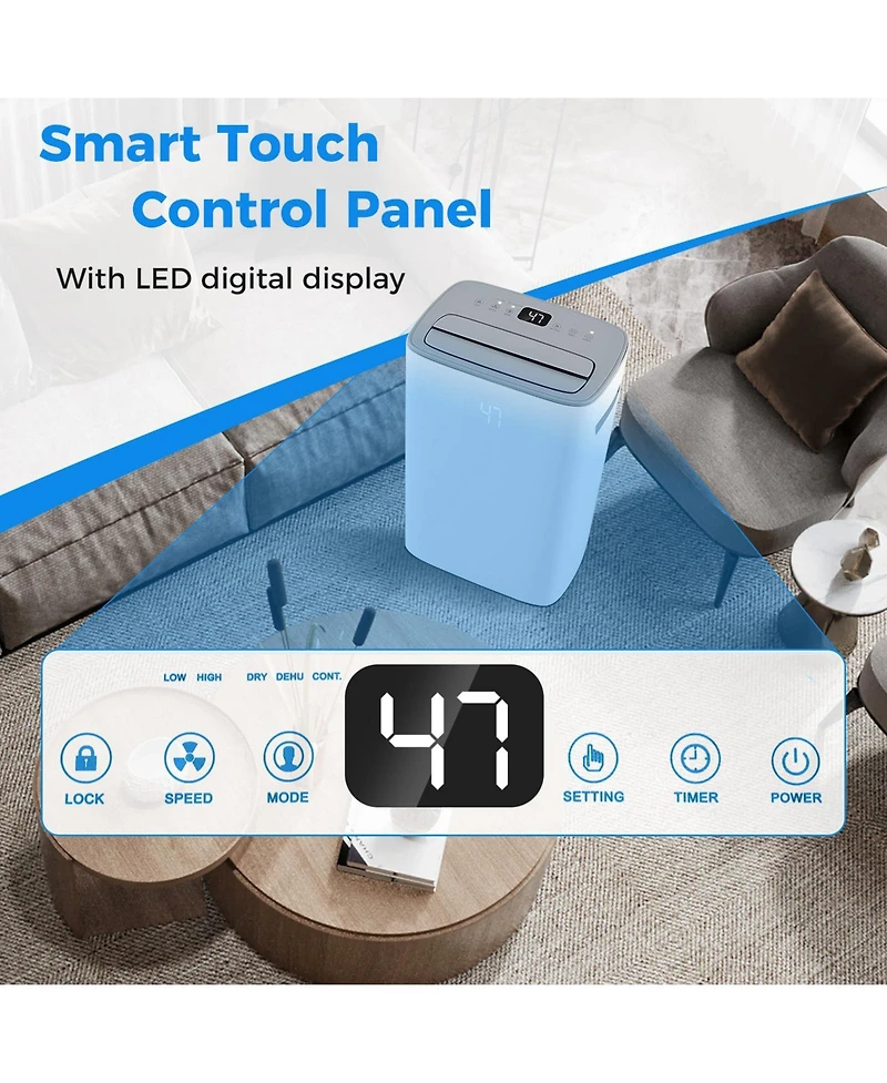 Dehumidifier with Auto Drain or Manual Drainage for Home Basement