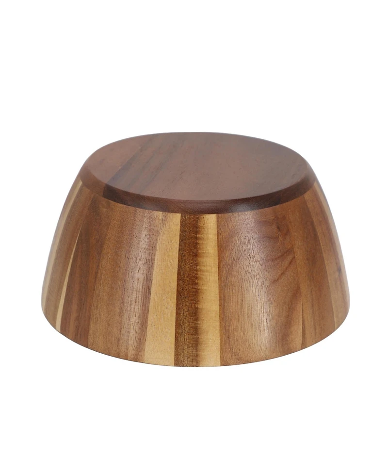MegaChef 2 Piece 8.5 Inch Acacia Wood Salad Bowl Set
