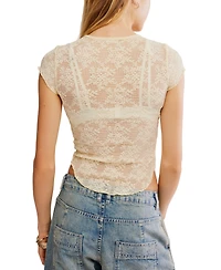 Free People Women's Ready To Go Lace T-Shirt