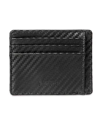 Kenneth Cole Reaction Men's Rfid Extra Capacity Carbon Fiber Card Case Wallet
