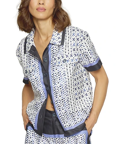 Central Park West Women's Foulard Print Top