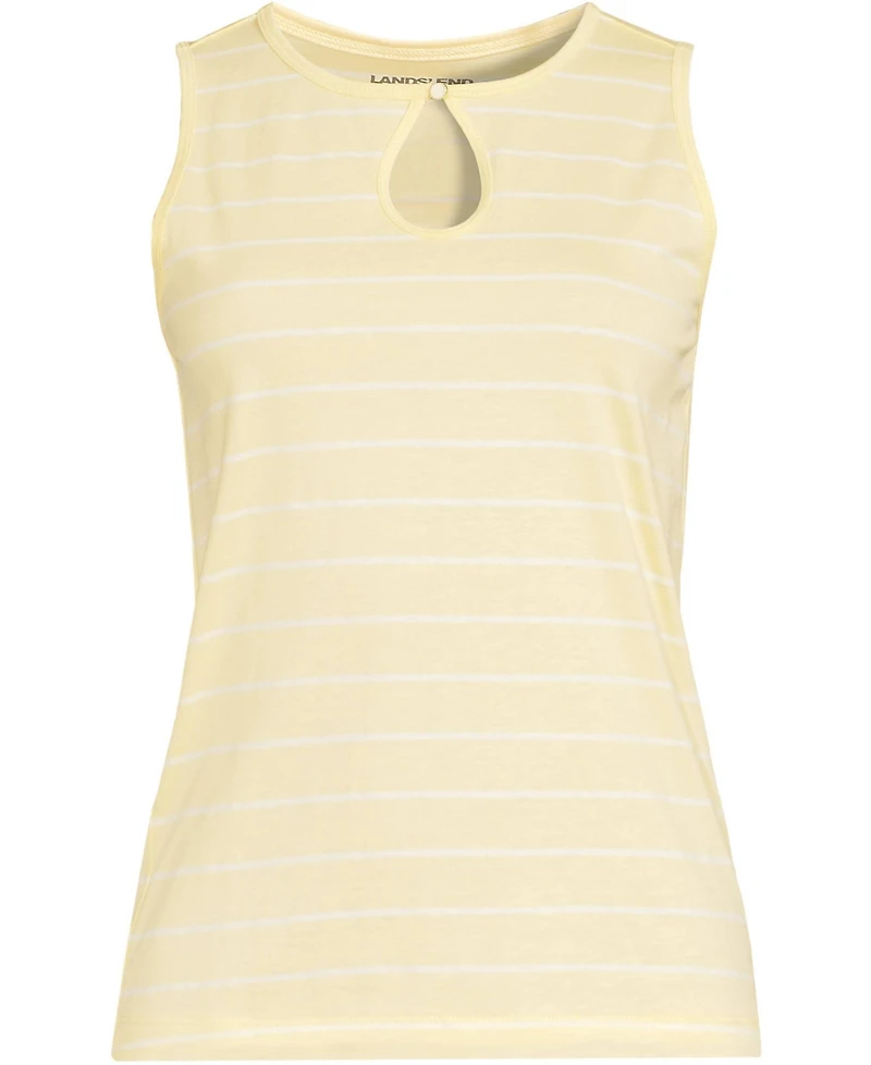 Lands' End Women's Tall Supima Keyhole Tank
