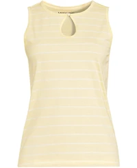 Lands' End Women's Tall Supima Keyhole Tank