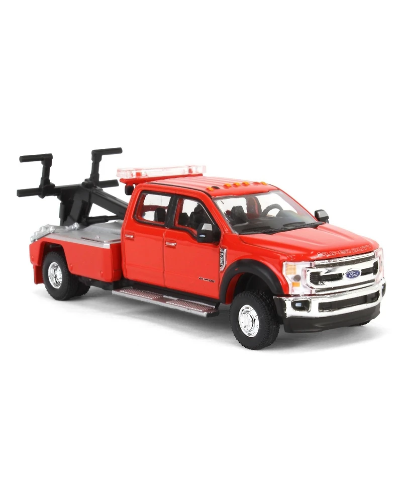 1/64 2020 F-450 Super Duty Dually with Wrecker Bed Red Exclusive 51398-b