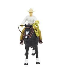Big Country Toys 1/20 Cowboy & Black Quarter Horse