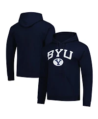 Fanatics Unlabeled Men's Navy Byu Cougars Fleece Pullover Hoodie