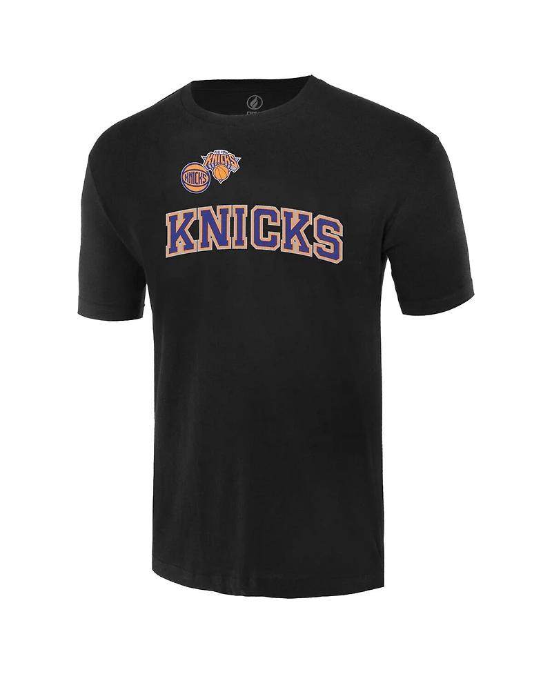 Fisll Men's and Women's Black New York Knicks Oversize Logo T-Shirt