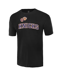 Fisll Men's and Women's Black New York Knicks Oversize Logo T-Shirt