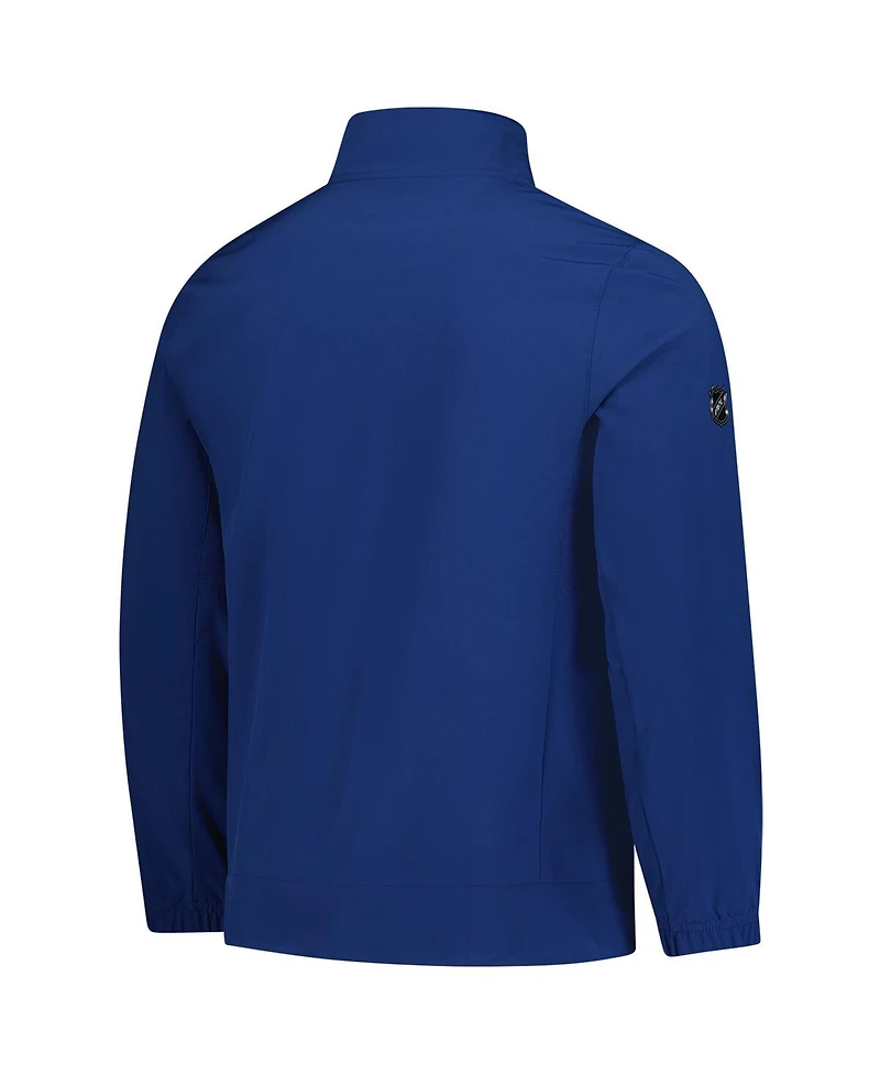 Fanatics Men's Blue Toronto Maple Leaf's Authentic Pro Rink Coaches Full-Zip Jacket