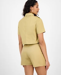 Bar Iii Women's Boxy Utility Top, Exclusively at Macy's