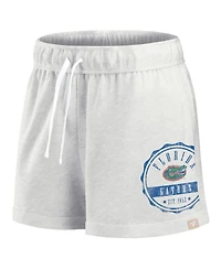 Fanatics Women's Oatmeal/White Florida Gators Win Badge Shorts