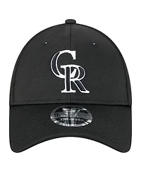 New Era Men's Black Colorado Rockies Pivot 9FORTY Adjustable Hat