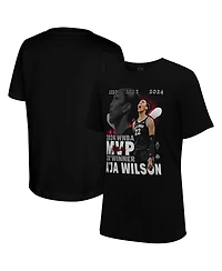 Stadium Essentials Men's Black A'ja Wilson Las Vegas Aces 2024 Crossroads T-Shirt
