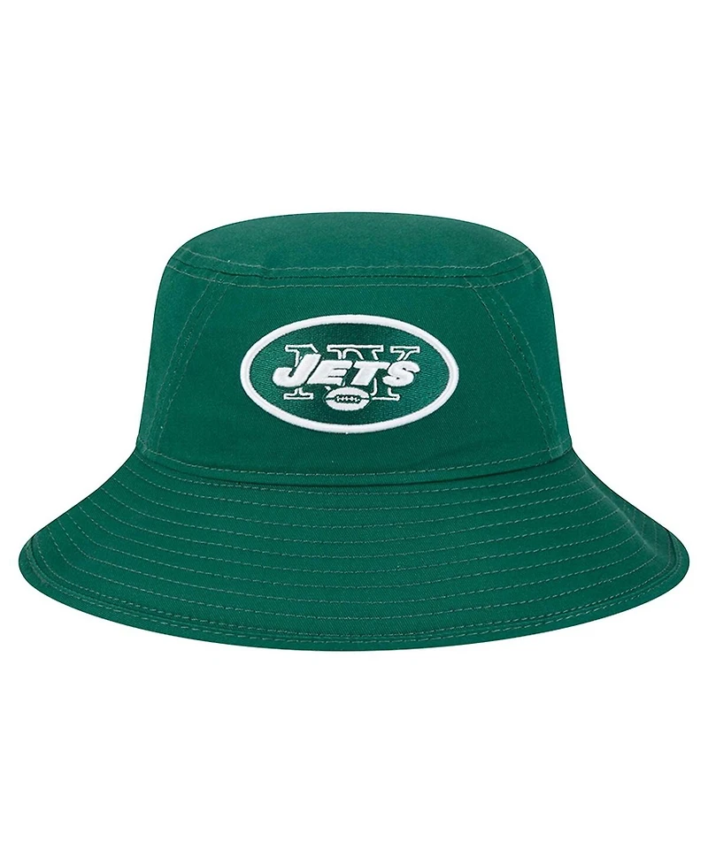 New Era Men's Green New York Jets Main Bucket Hat