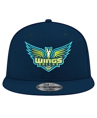 New Era Men's and Women's Navy Dallas Wings Logo 9FIFTY Snapback Hat